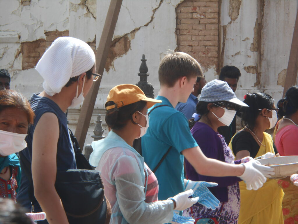 Volunteering during Earthquake 2025