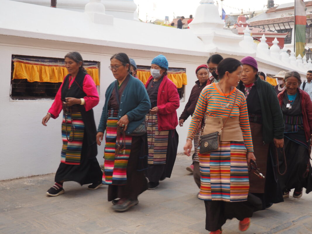 Buddhist pilgrimage at Boudha Kathmandu